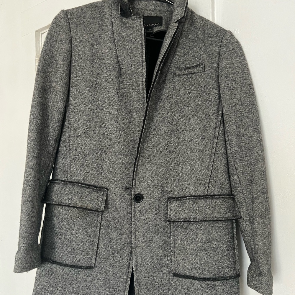 Banana Republic Gray Wool Coat